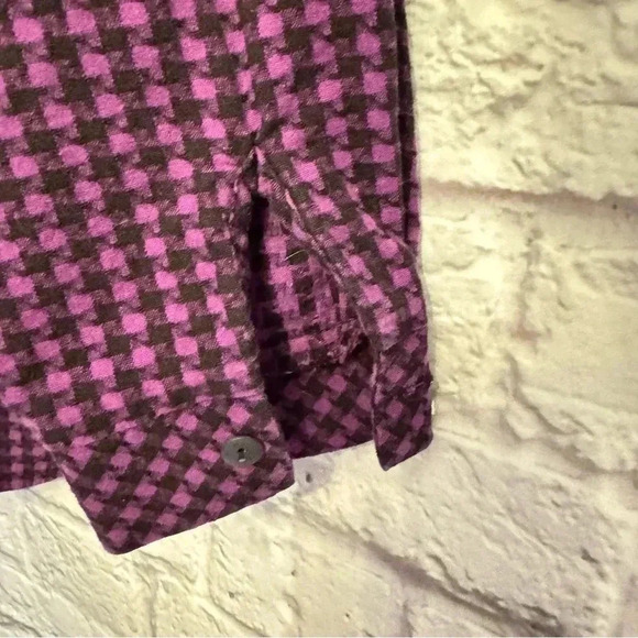 Vintage Hang Ten Southwest Houndstooth Button Front Shirt Size Large 80s/90s - Picture 10 of 12